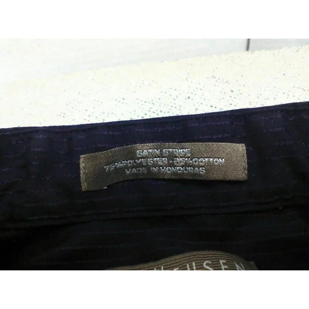 Van Heusen Men's Shirt Casual/Dress Long Sleeve Poly/Cotton Purple 15.5 (34/35) - Picture 5 of 16